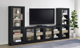 Denison 79-inch 4-door TV Stand Media Console Black - 720223