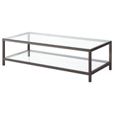 Trini 3-piece Coffee and End Table Set Black Nickel - 720228-S3