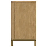 Arini Rattan Cane 2-door TV Stand Media Console Sand Wash - 720253