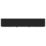 Arini Rattan Cane 2-door TV Stand Media Console Black - 720263