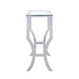 Saide Rectangular Glass Top Entryway Console Table Chrome - 720339