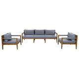 3 Piece Outdoor Sectional Sofa Set