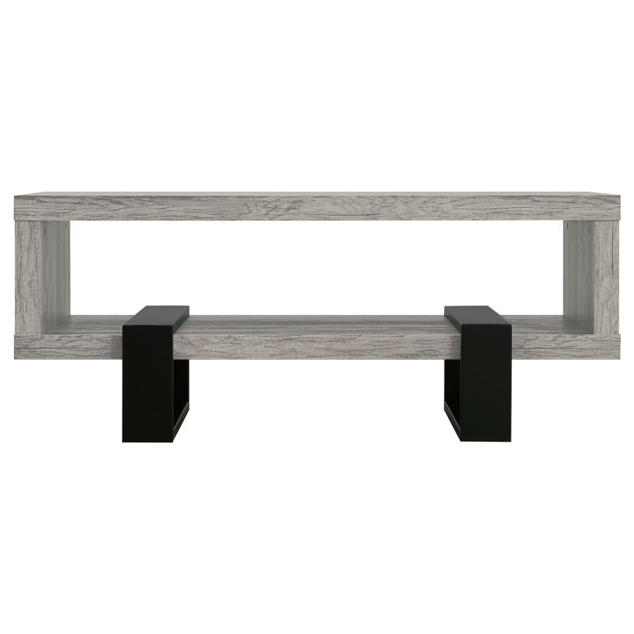 Dinard Engineered Wood Coffee Table Grey Driftwood - 720878
