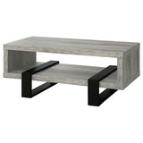 Dinard Engineered Wood Coffee Table Grey Driftwood - 720878