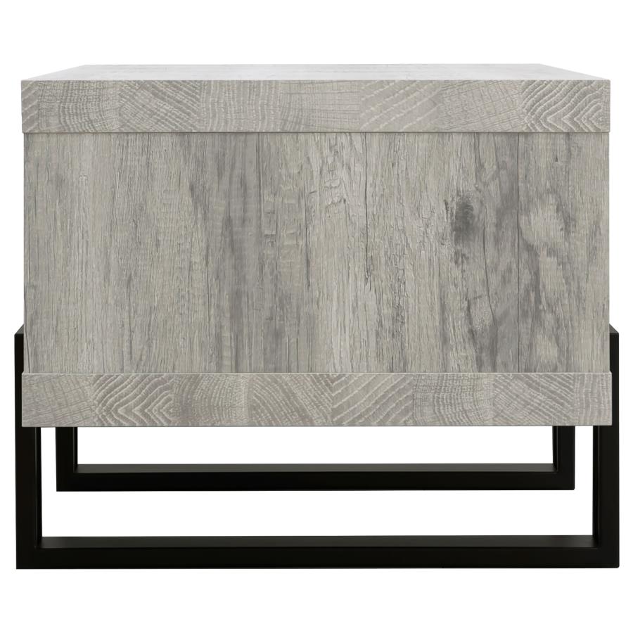 Dinard Engineered Wood Coffee Table Grey Driftwood - 720878