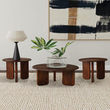 Dale 3-piece Solid Wood Coffee and End Table Set Brown - 721998-S3