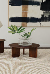 Dale Round Solid Mango Wood Coffee Table Brown - 721998