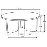 Dale Round Solid Mango Wood Coffee Table Brown - 721998