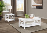 Skyview 2-piece Rectangular Lift Top Coffee Table Set White - 722088-S2