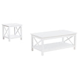 Skyview 2-piece Rectangular Lift Top Coffee Table Set White - 722088-S2