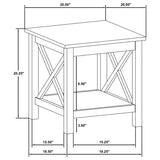 Skyview 2-piece Rectangular Lift Top Coffee Table Set White - 722088-S2