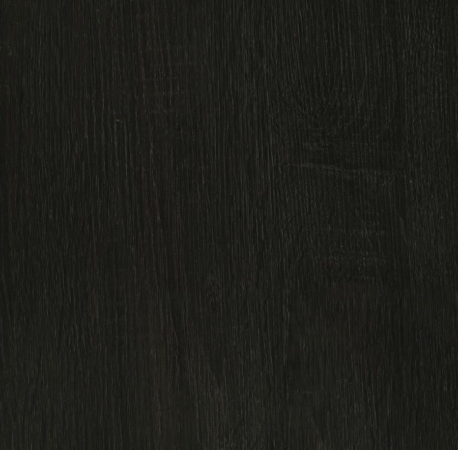 Dacre Round Engineered Wood Top Side End Table Dark Charcoal - 722207