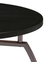 Dacre 2-piece Round Coffee and End Table Set Dark Charcoal - 722208-S2