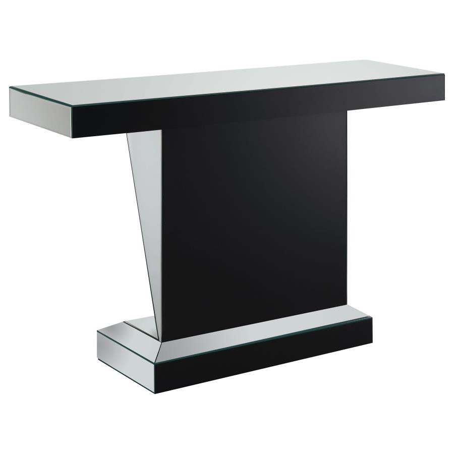 Amore Mirrored Acrylic Entryway Sofa Console Table Silver - 722509
