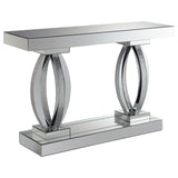 Amalia Mirrored Acrylic Entryway Sofa Console Table Silver - 722519