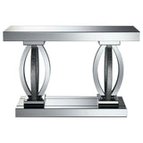 Amalia Mirrored Acrylic Entryway Sofa Console Table Silver - 722519