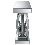Amalia Mirrored Acrylic Entryway Sofa Console Table Silver - 722519
