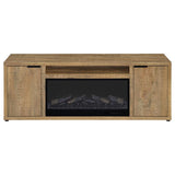 Fuller 60-inch 2-door TV Stand Fireplace Media Console Mango - 722852