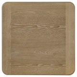 Adina Square Wood Side End Table Distressed Light Brown - 722857