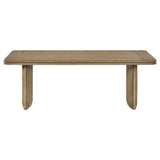 Adina 3-piece Wood Coffee Table Set Distressed Light Brown - 722858-S3