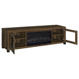Havering 71-inch TV Stand Fireplace Media Console Dark Pine - 722873