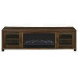 Havering 71-inch TV Stand Fireplace Media Console Dark Pine - 722873