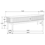 Croyden 71-inch TV Stand Media Console Weathered Natural - 722923