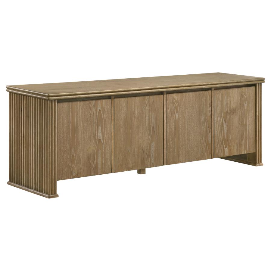 Adina 70-inch TV Stand Media Console Distressed Light Brown - 722933