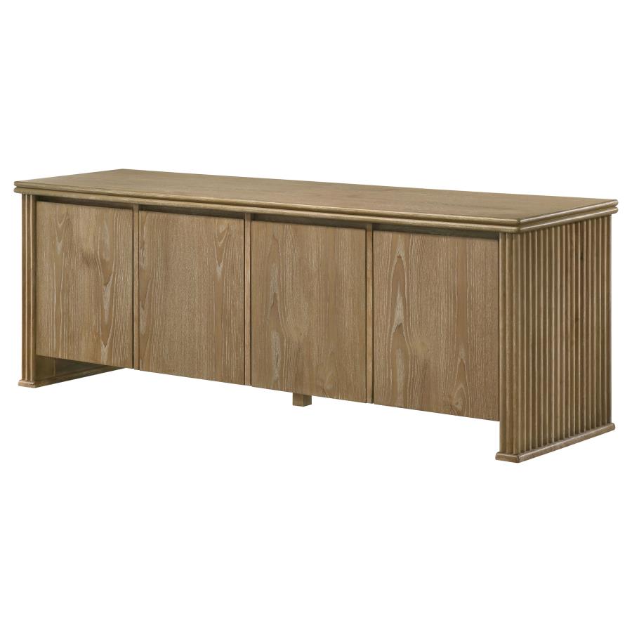 Adina 70-inch TV Stand Media Console Distressed Light Brown - 722933