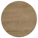 Adina 2-piece Round Coffee Table Set Distressed Light Brown - 722938-S2