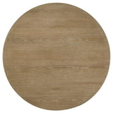 Adina 36-inch Round Wood Coffee Table Distressed Light Brown - 722938