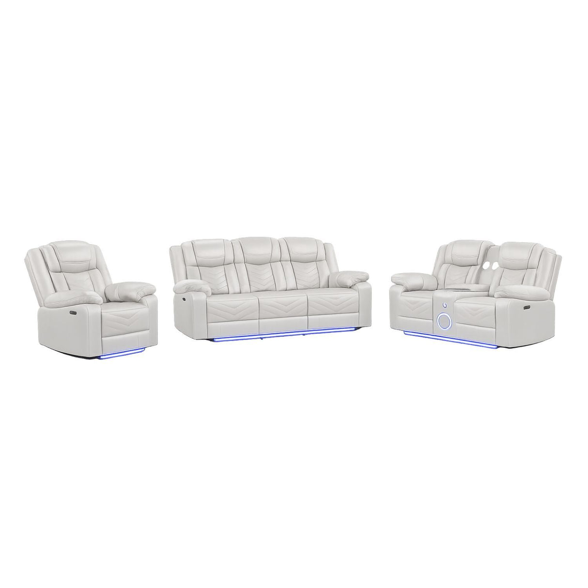 Challenger - LED Power Recliner Set