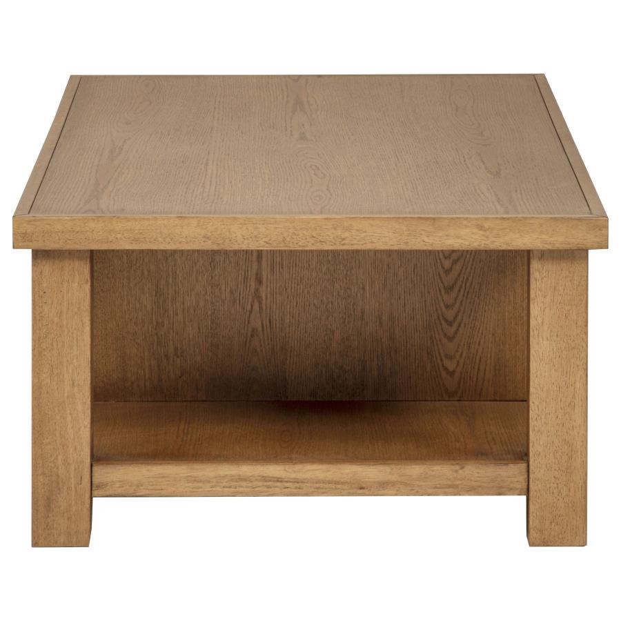 Beasley 2-Drawer Wood Coffee Table Golden Oak - 723328