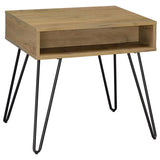 Fanning 3-piece Lift Top Coffee and End Table Set Golden Oak - 723368-S3