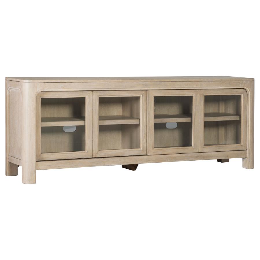 Solano 71-inch 2-door TV Stand Media Console Weathered Mango - 723483