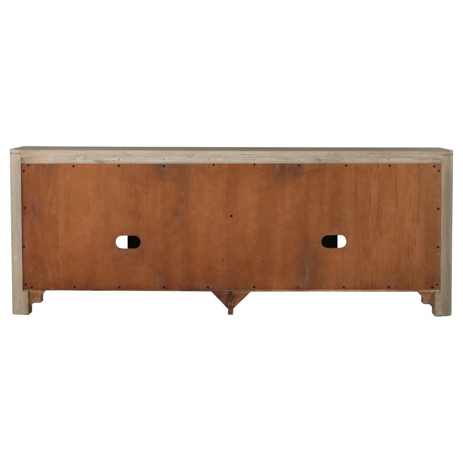 Solano 71-inch 2-door TV Stand Media Console Weathered Mango - 723483