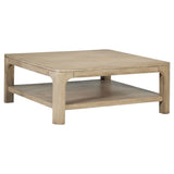 Solano Square Wood Cocktail Coffee Table Weathered Mango - 723488