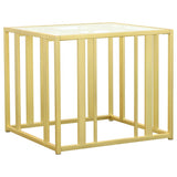 Adri 3-piece Coffee and End Table Set Matte Brass - 723608-S3