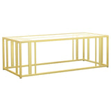 Adri 3-piece Coffee and End Table Set Matte Brass - 723608-S3