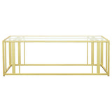 Adri 3-piece Coffee and End Table Set Matte Brass - 723608-S3