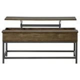 Byers Engineered Wood Lift Top Coffee Table Brown Oak - 723778