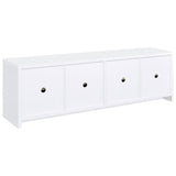 Laughlin 4-door Engineered Wood 78-inch TV Stand White - 724113