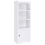 Laughlin 3-shelf Engineered Wood Media Tower White - 724114