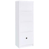 Laughlin 3-shelf Engineered Wood Media Tower White - 724114
