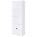 Laughlin 3-shelf Engineered Wood Media Tower White - 724114