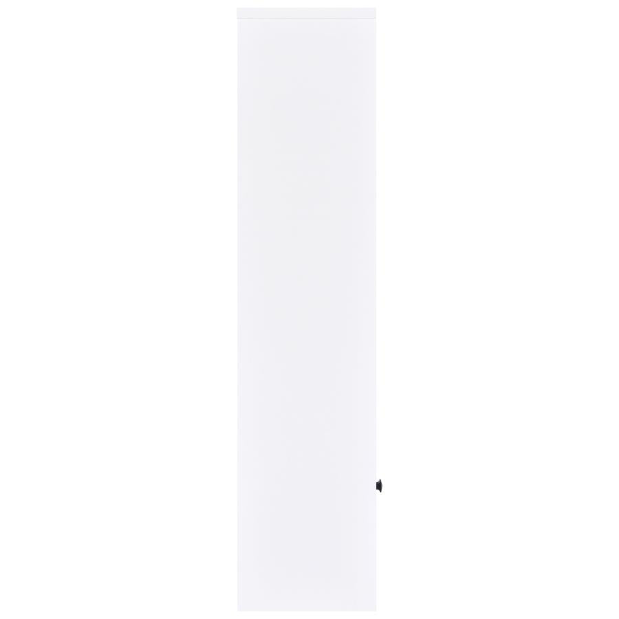 Laughlin 3-shelf Engineered Wood Media Tower White - 724114