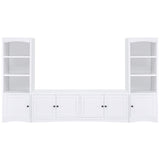 Laughlin 3-shelf Engineered Wood Media Tower White - 724114