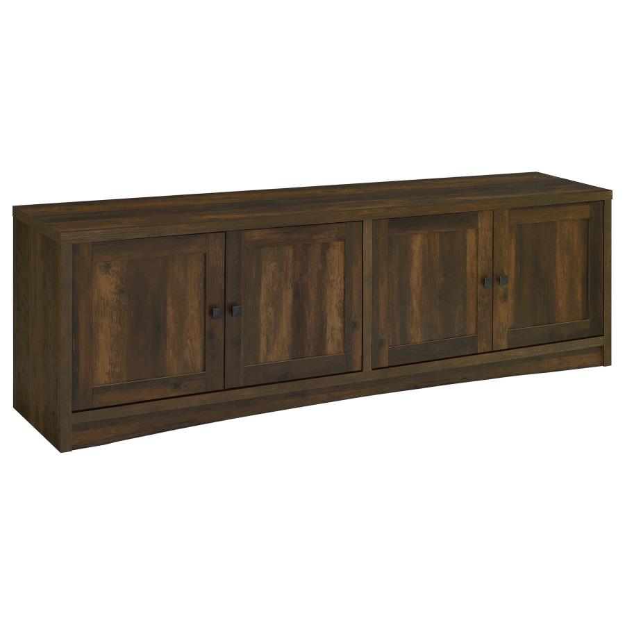 Laughlin 4-door Engineered Wood 78-inch TV Stand Dark Pine - 724123