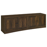 Laughlin 4-door Engineered Wood 78-inch TV Stand Dark Pine - 724123