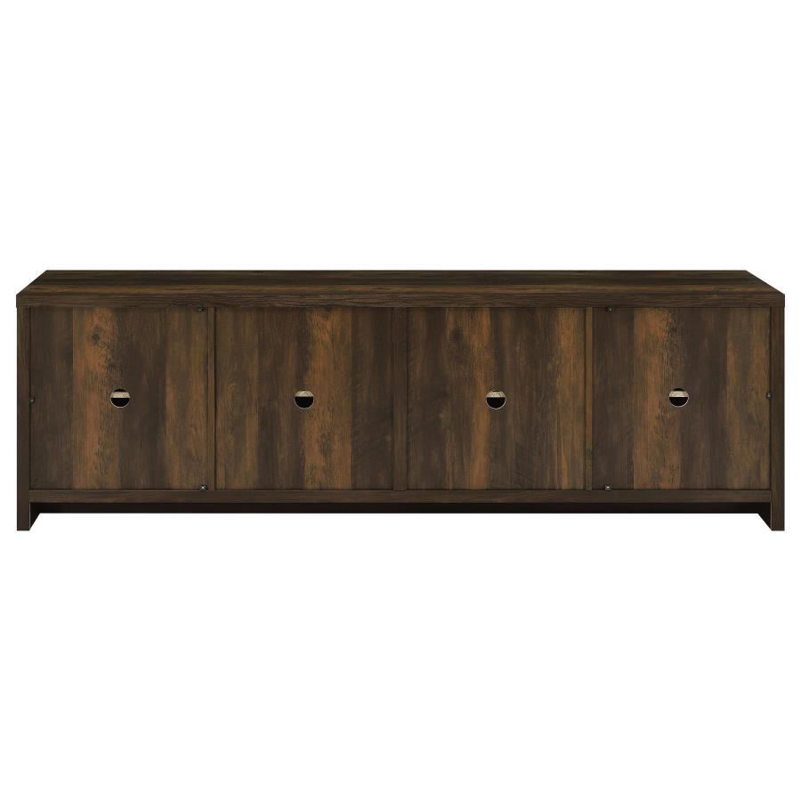 Laughlin 4-door Engineered Wood 78-inch TV Stand Dark Pine - 724123
